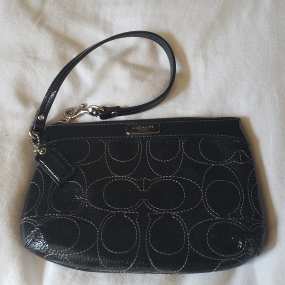 Coach wristlet, leather, like new. - Picture 1 of 2